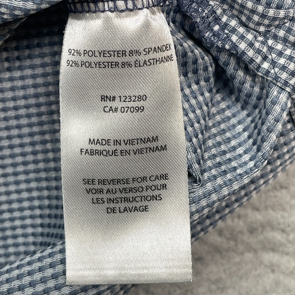Travis‎ Mathew Polo Shirt Mens Size Large Casual Short Sleeve Checkered - Picture 7 of 8